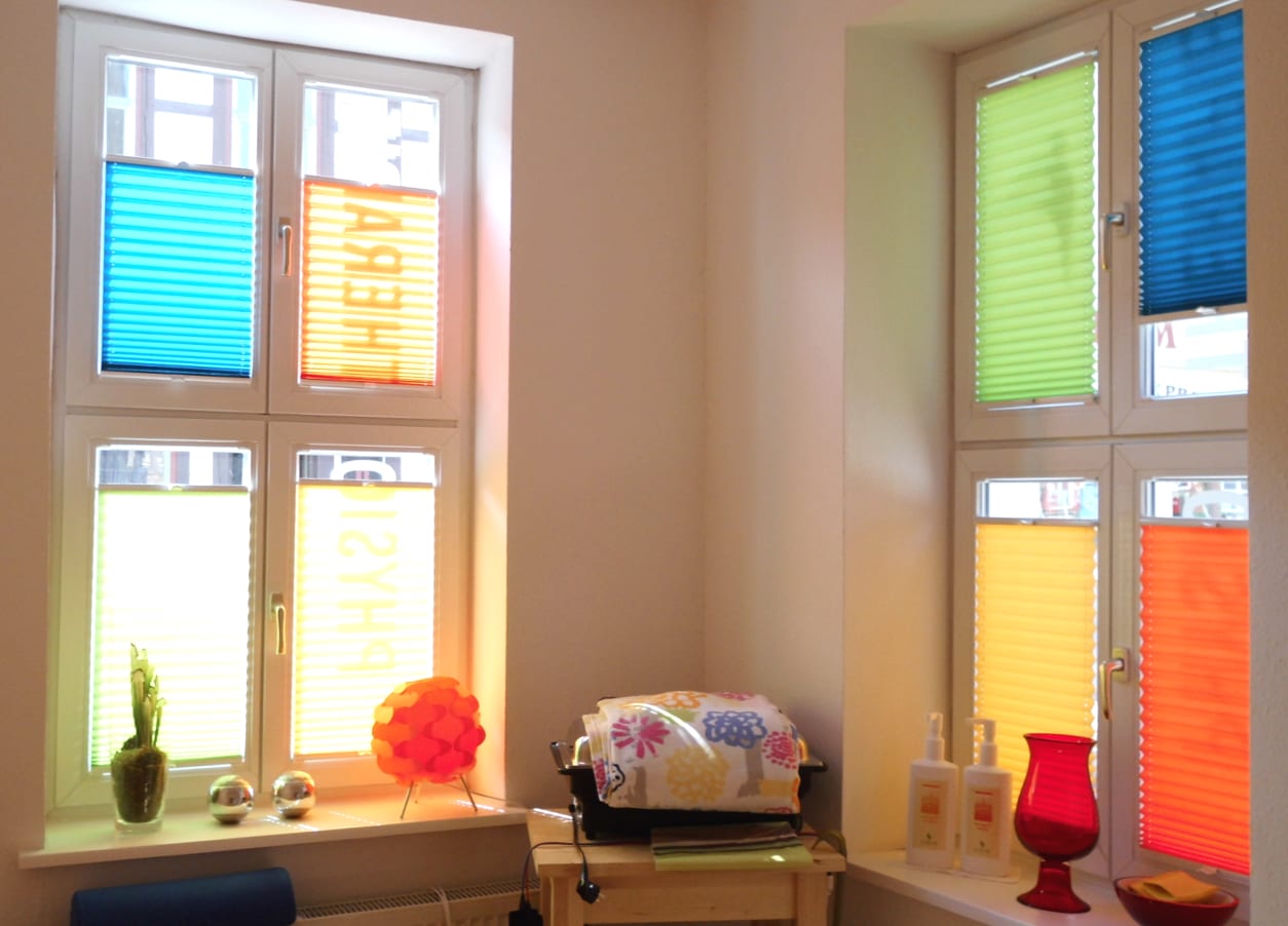 Bunte Plissees - Hell und Freundlich (Quelle: Privat)